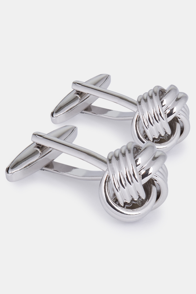 Silver Knot Cufflinks Buy Online at Moss