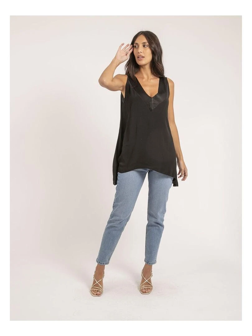 Top sans manches FORELA   Noir