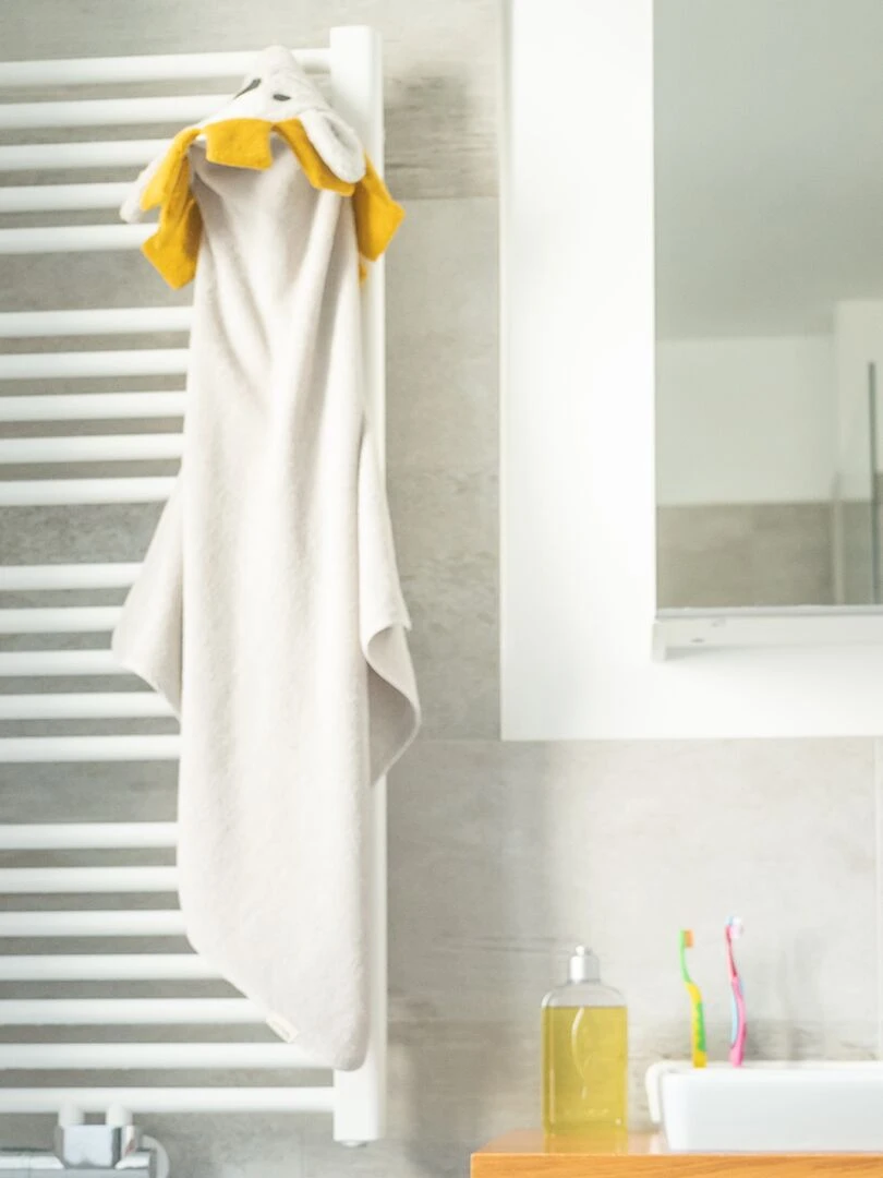 Serviette à capuche lion   Gris