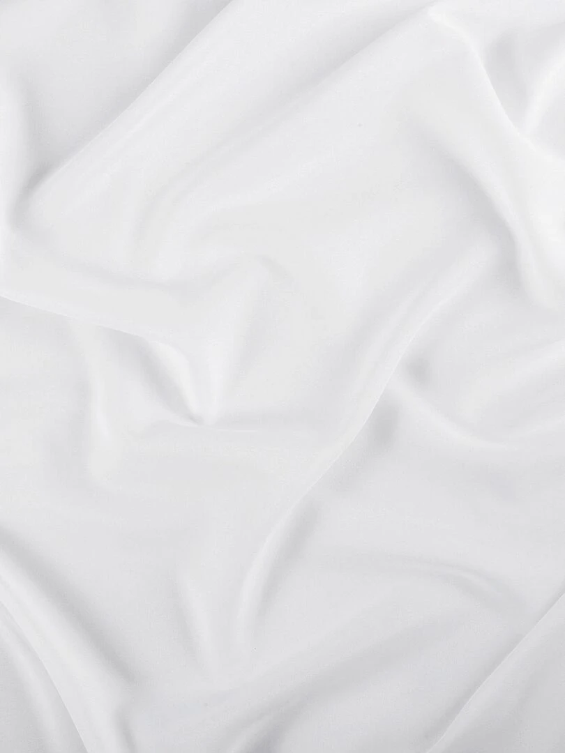 Voilage uni en polyester recyclé   Blanc