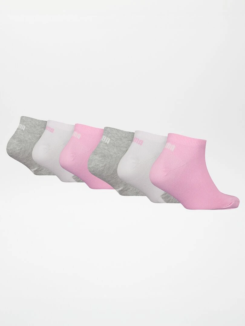 Lot de 6 paires de chaussettes 'Puma' Rose