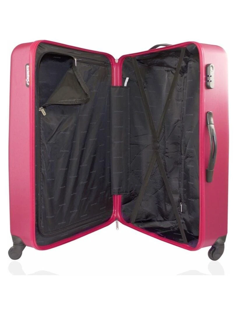 Valise Grand Format Rigide 75cm LITTLE ITALIE   Rouge