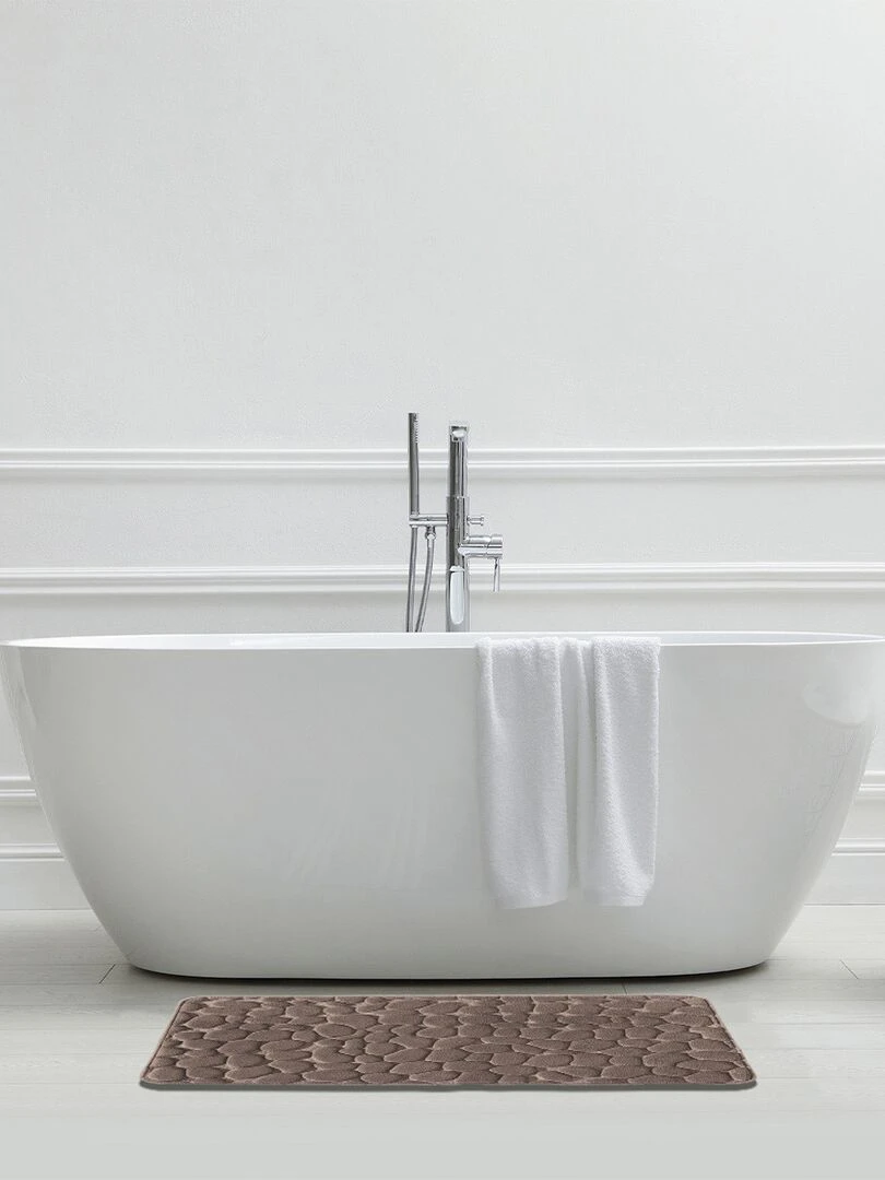 Guy Levasseur Tapis de bain mousse à mémoire de forme taupe Gris taupe