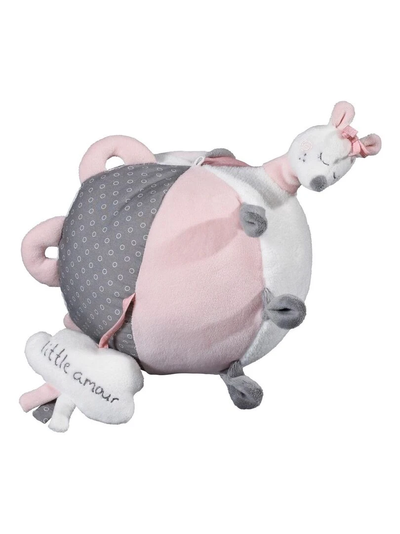 Balle d'activité bébé en velours Rose SAUTHON Rose