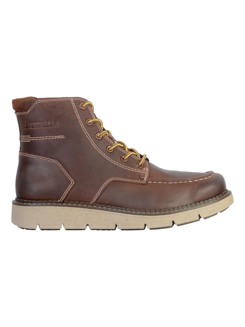 Basket Cuir Caterpillar Covert Boots Marron