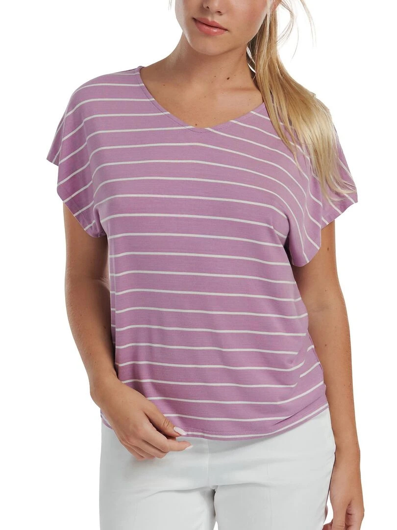 Top épaules larges Posh   Violet