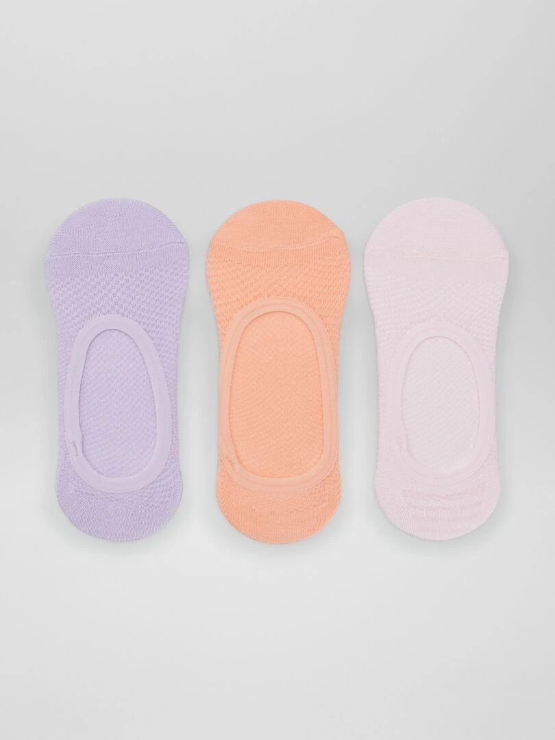 Lot de 3 socquettes Rose