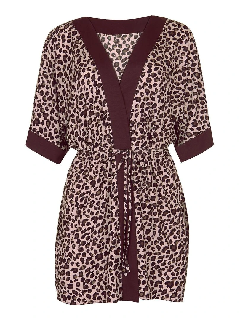 Caftan de plage ouvert Veracruz   Marron