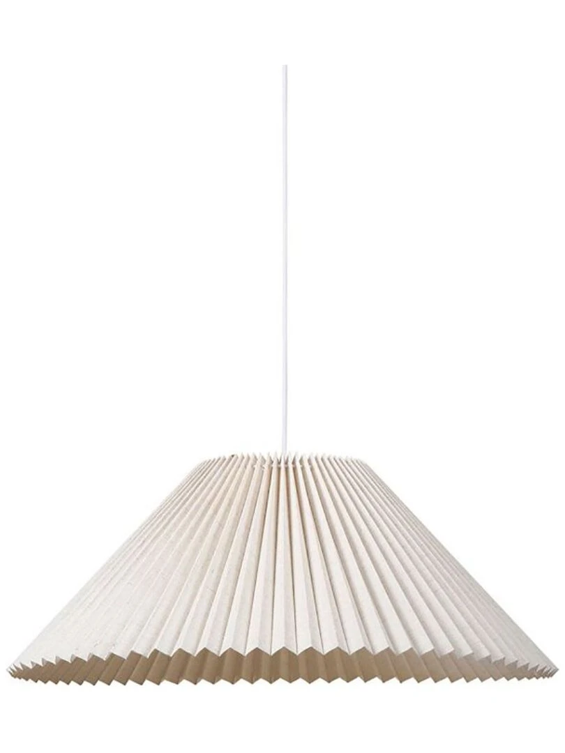 Suspension métal et lin Aurélia beige D52 Beige