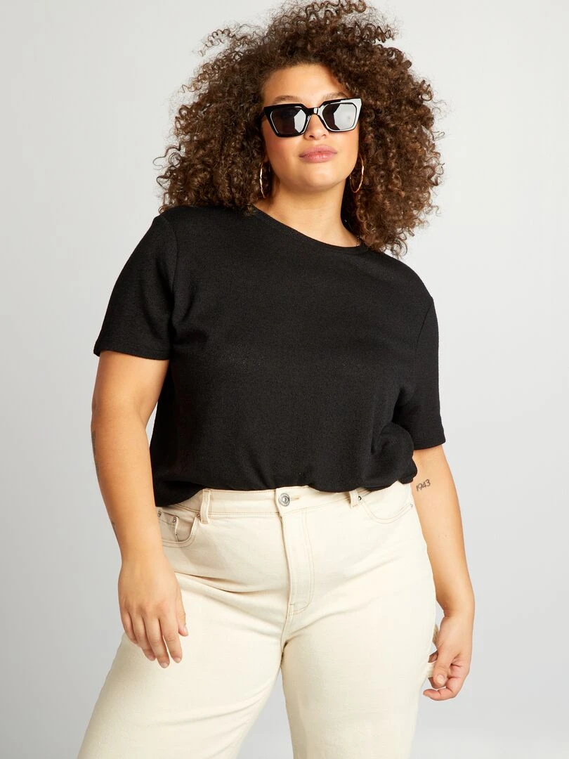 T shirt classique fluide noir