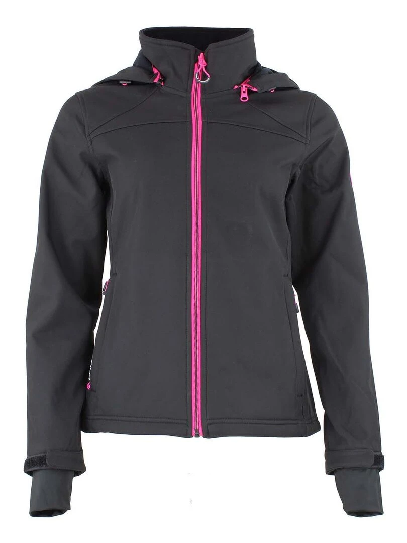Blouson softshell femme AFORTA PEAK MOUNTAIN Noir Noir