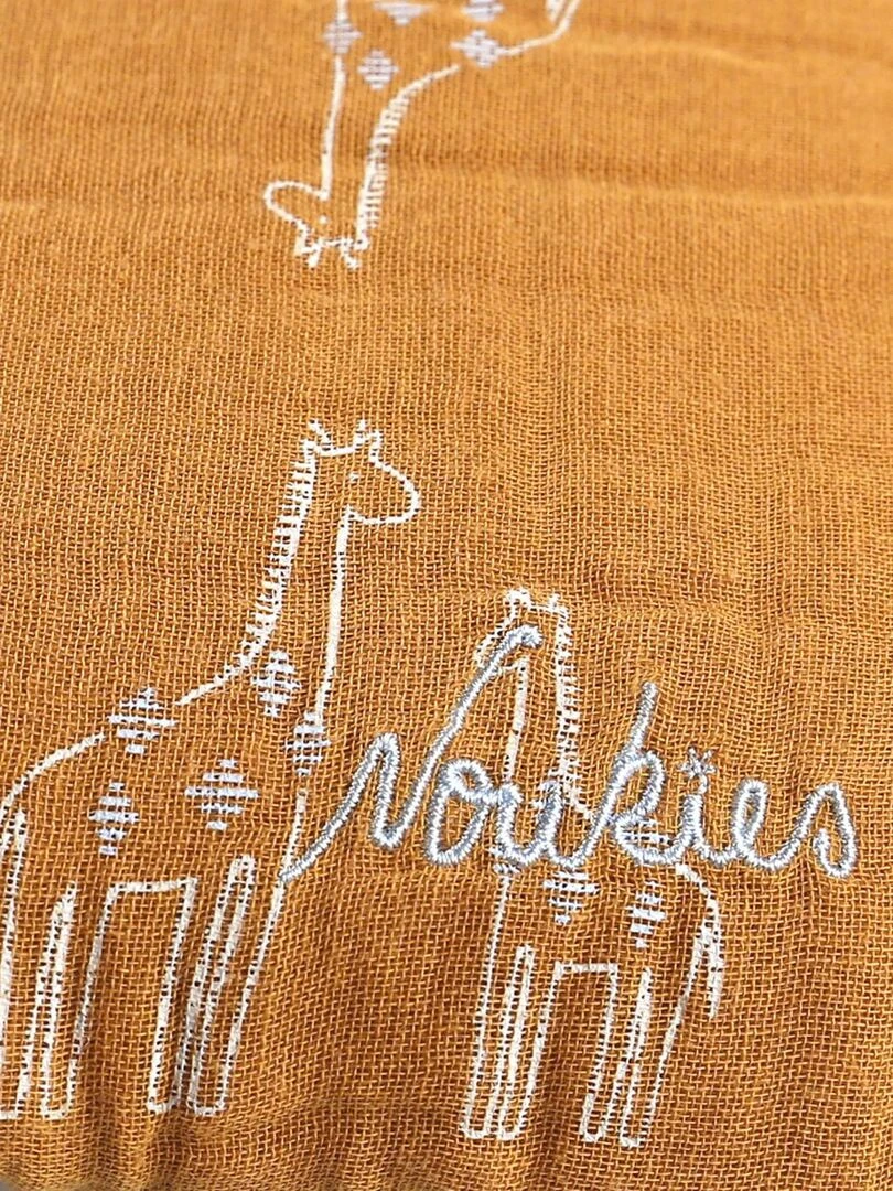 Tour de lit respirant en mousseline BIO  ocre   Noukie's   Jaune