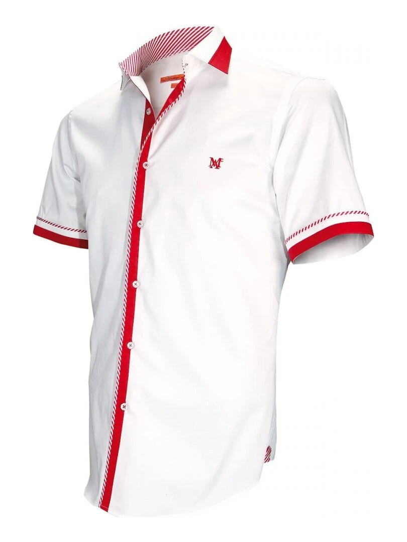 Chemisette bi matière SHEFFIELD   Blanc