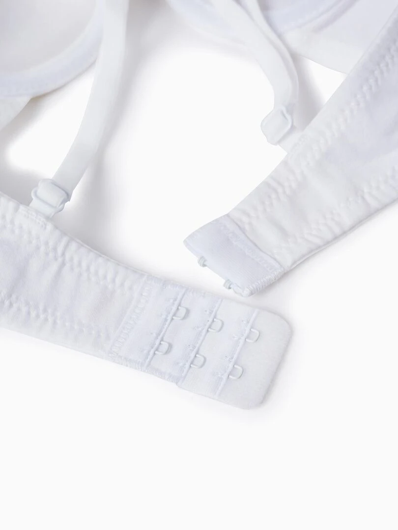 Pack 2 Soutiens gorge à Armatures pour Fille ESSENTIALS LINE Blanc