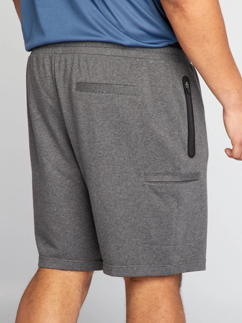 Bermuda en molleton   Gris