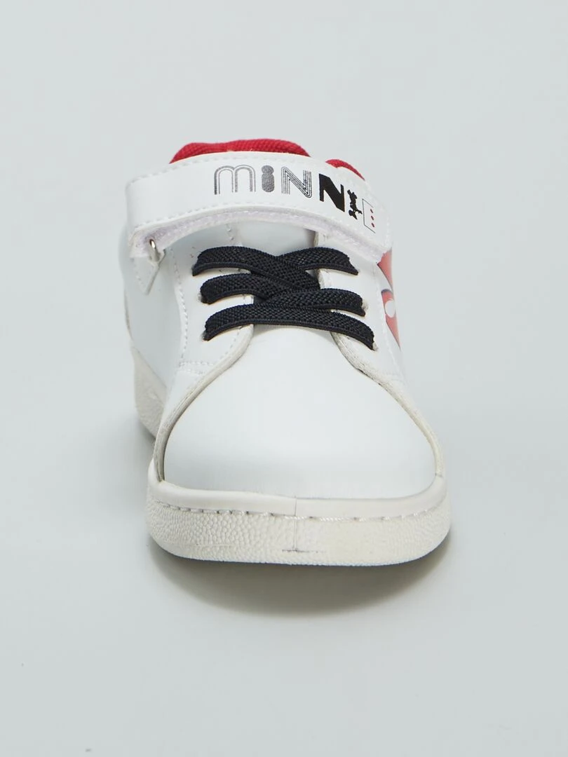 Baskets blanches 'Minnie'   Blanc/rouge/noir