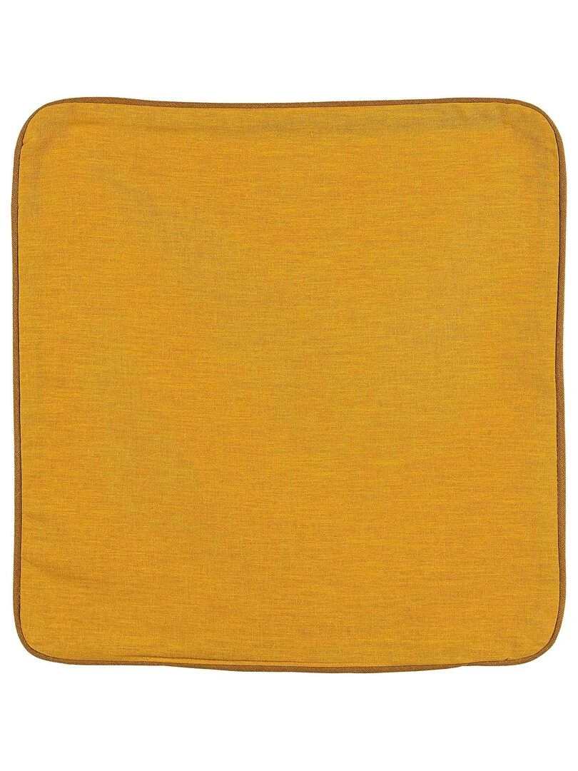 Housse de coussin en poly/lin Orange