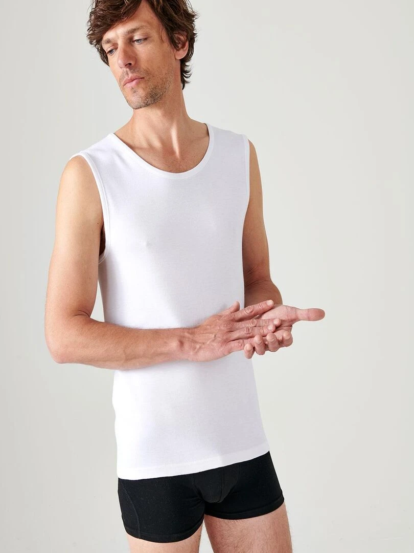 Débardeur maille classique Thermolactyl Damart Blanc