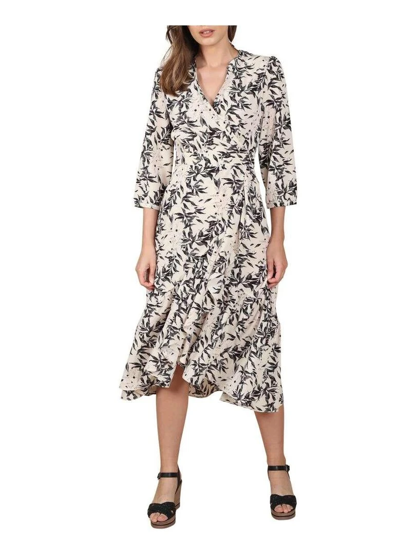 CHATTAWAK   Robe mi longue   Blanc