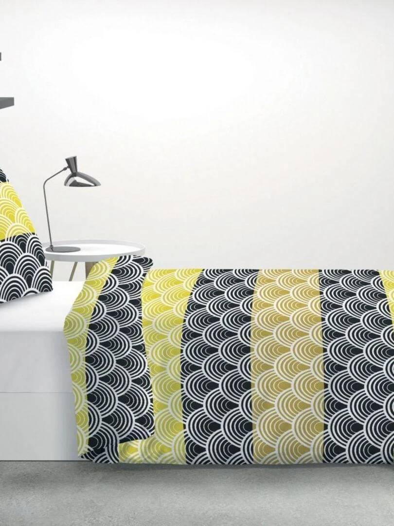 Housse de couette 140x200 cm + 1 taie d'oreiller 63x63 cm Microfibre Hiko Vert