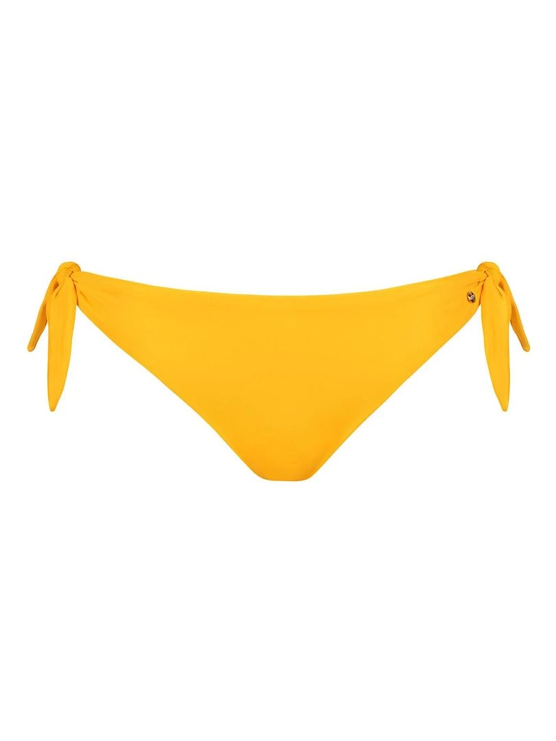 Bas maillot slip de bain à nouettes Palma   Jaune