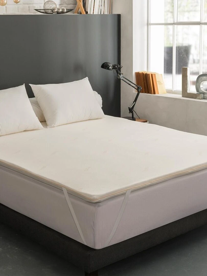 DODO Surmatelas VISCOVEGETAL mousse à mémoire de forme Blanc