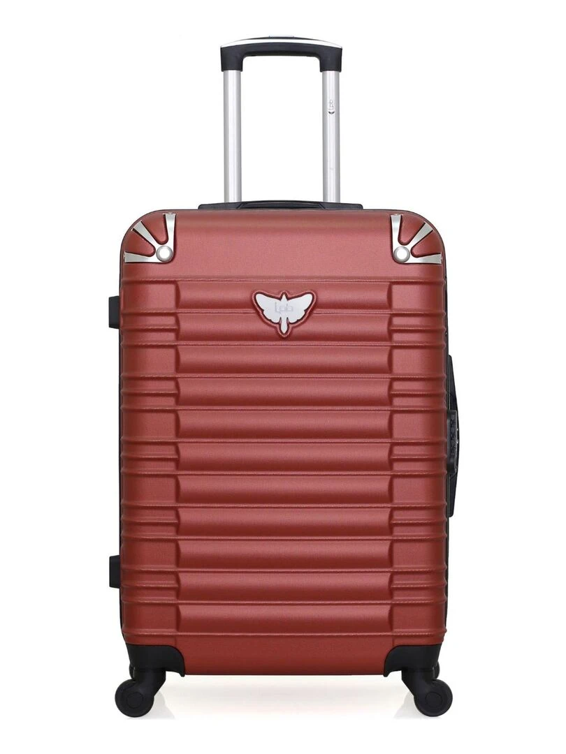 LPB LUGGAGE VALISE WEEKEND ABS GIULIA 4 ROUES 65 CM Rouge