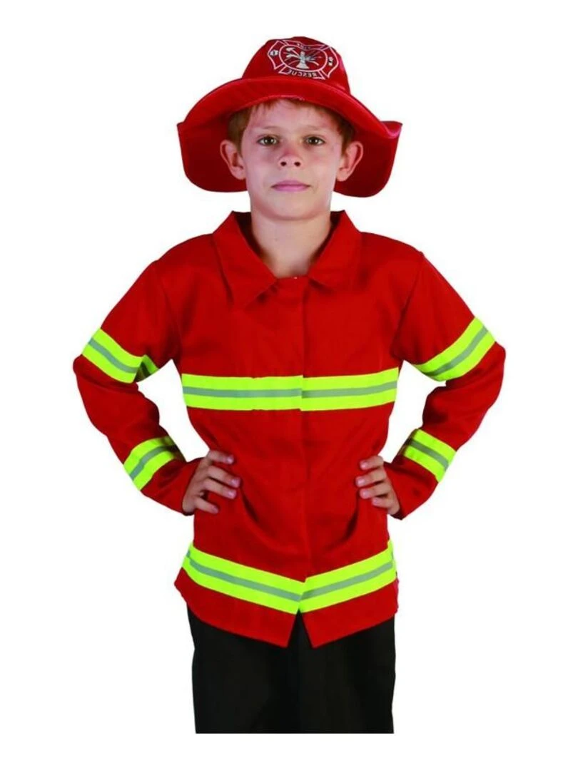 Déguisement Pompier rouge enfant Rouge