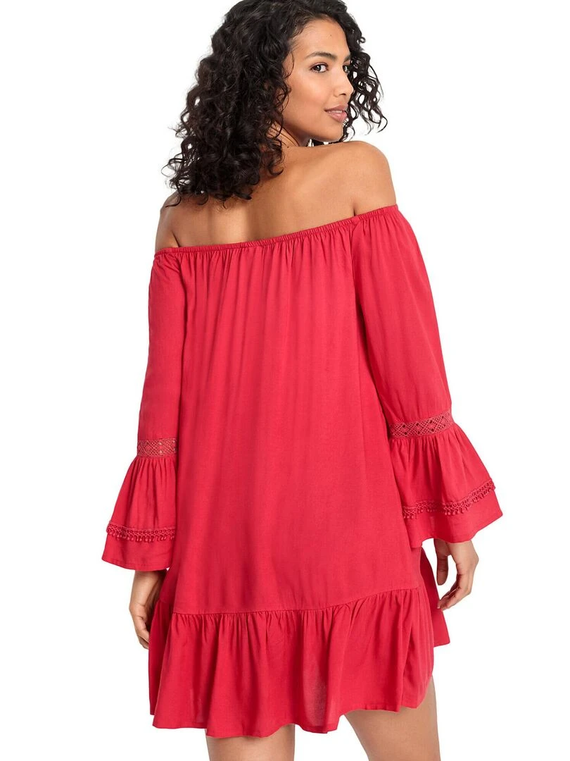 Tunique de plage Barfuss Rouge