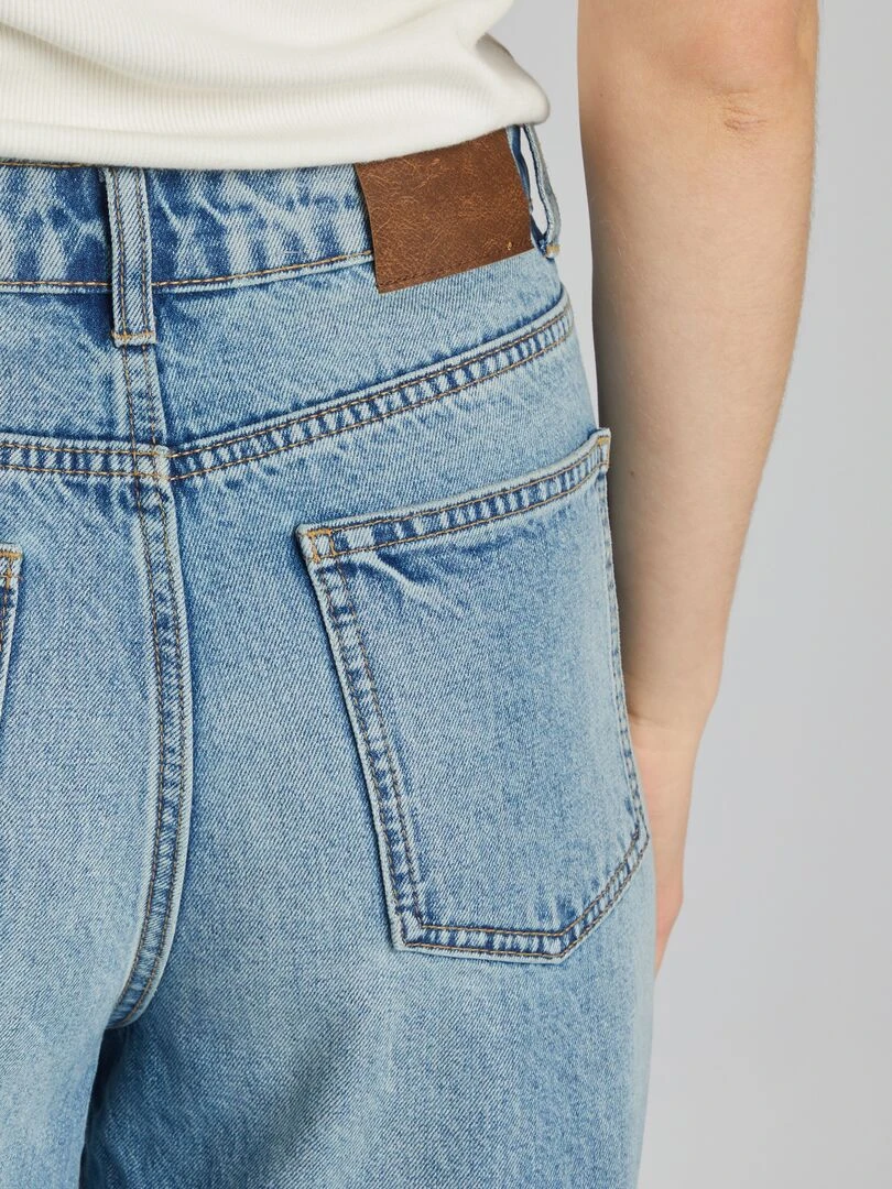 Pantalon Denim Wide Leg   Double stone