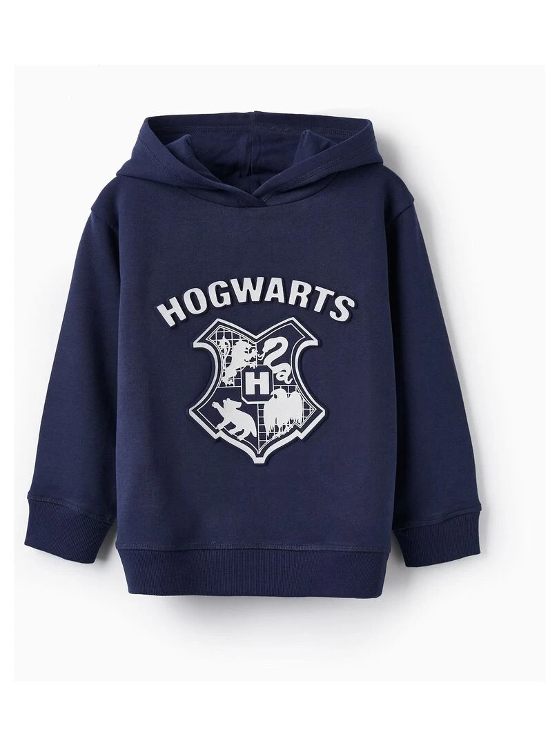 Sweat à capuche pour garçon 'Hogwarts' LICENSE Bleu foncé