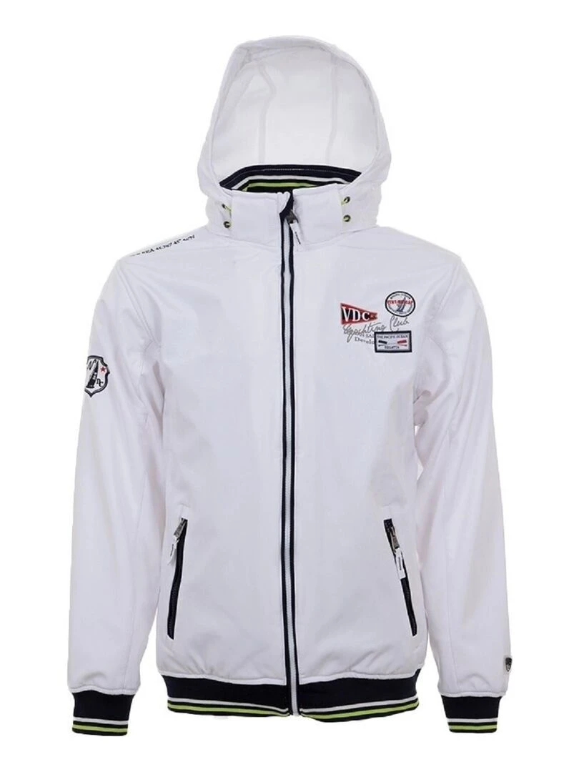 Blouson softshell homme CELORIEN   VENT DU CAP   Blanc