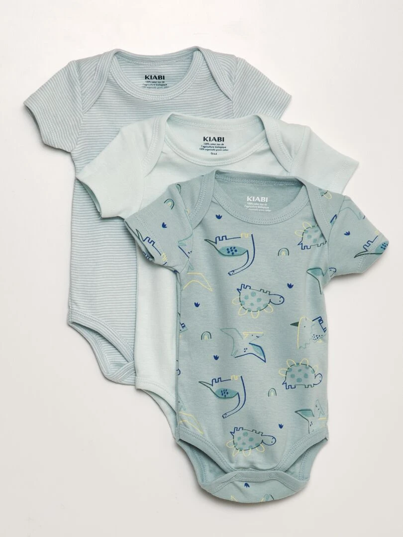 Lot de 3 bodies Bleu