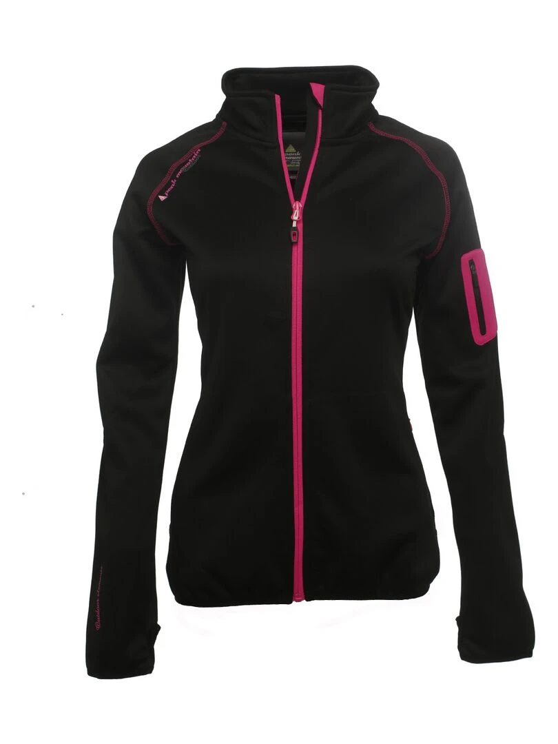 Blouson polarshell femme AMANO Noir Noir