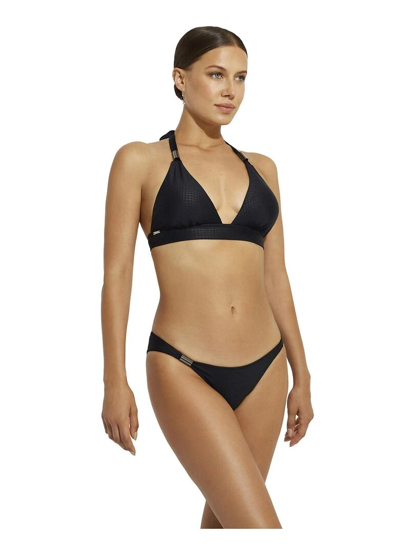 Haut maillot de bain triangle préformé Manhattan   Noir