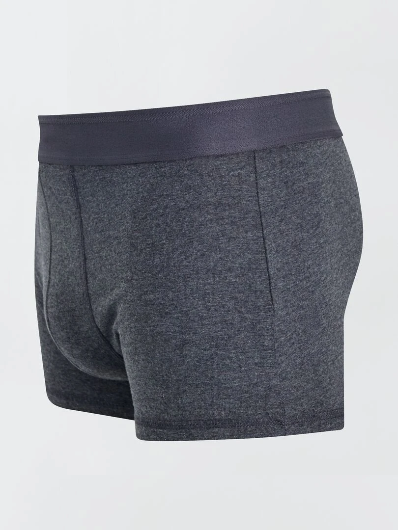 Lot de 3 boxers unis   Gris foncé