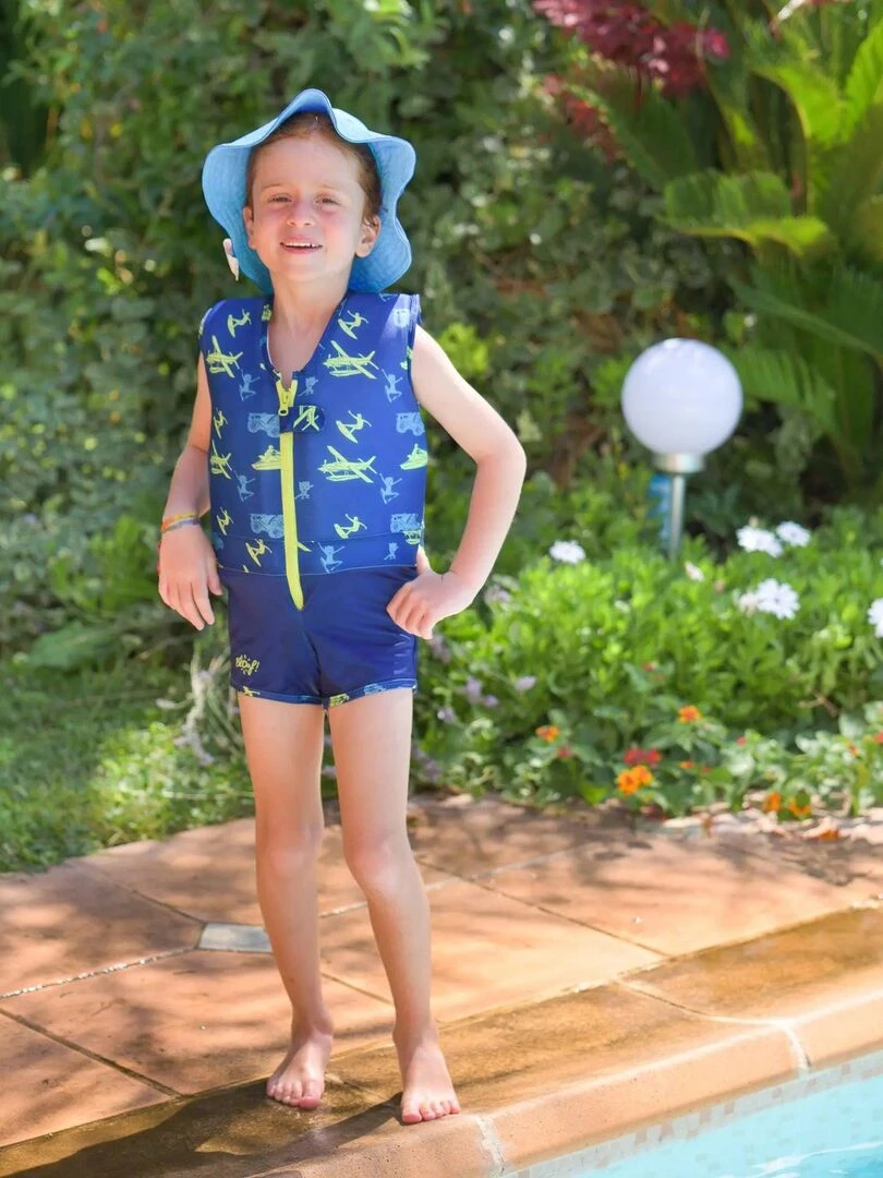 Maillot de Bain Baby Hero avec Flotteurs Accessoire de Natation Garçon Bleu