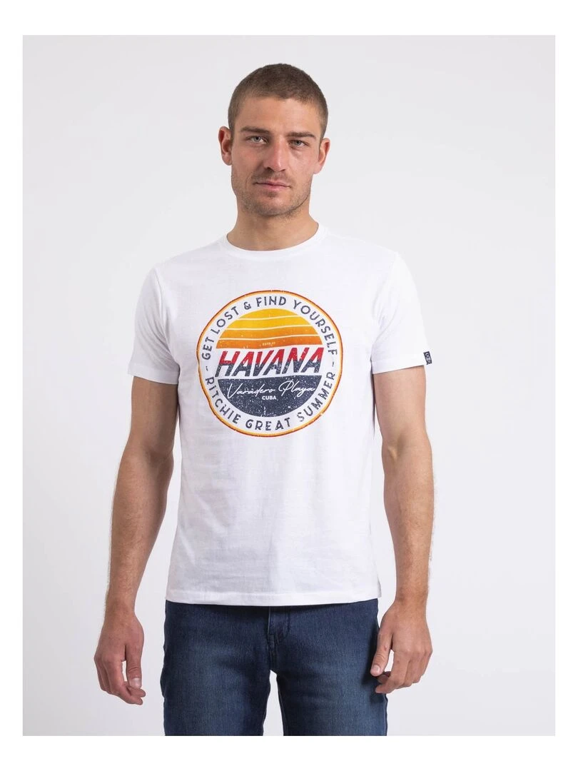 T shirt col rond NOLPIX Blanc