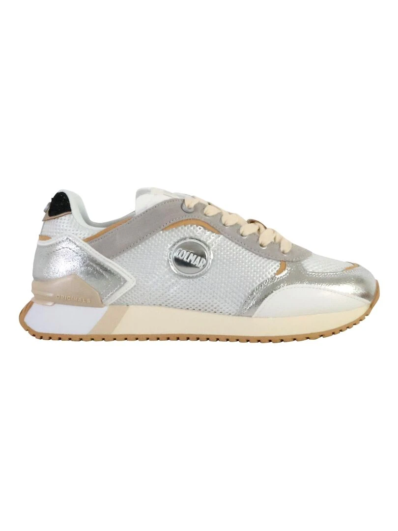 Basket Basse à Lacets Colmar Travis Plus Comet Argent