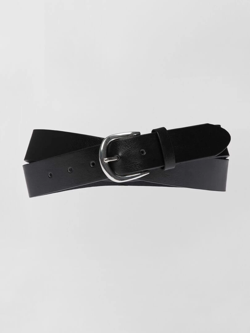 Ceinture unie basique noir