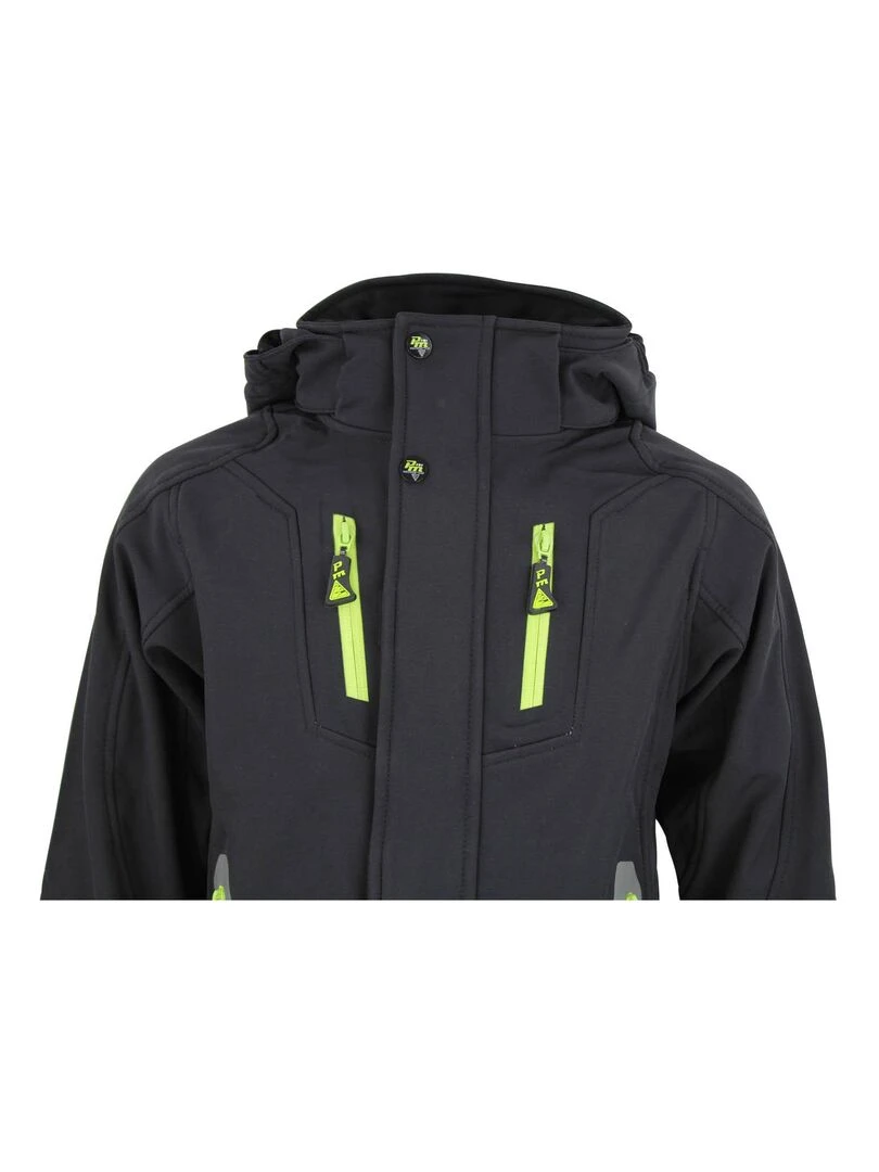 Blouson de ski garçon ECILO   PEAK MOUNTAIN   Noir Noir