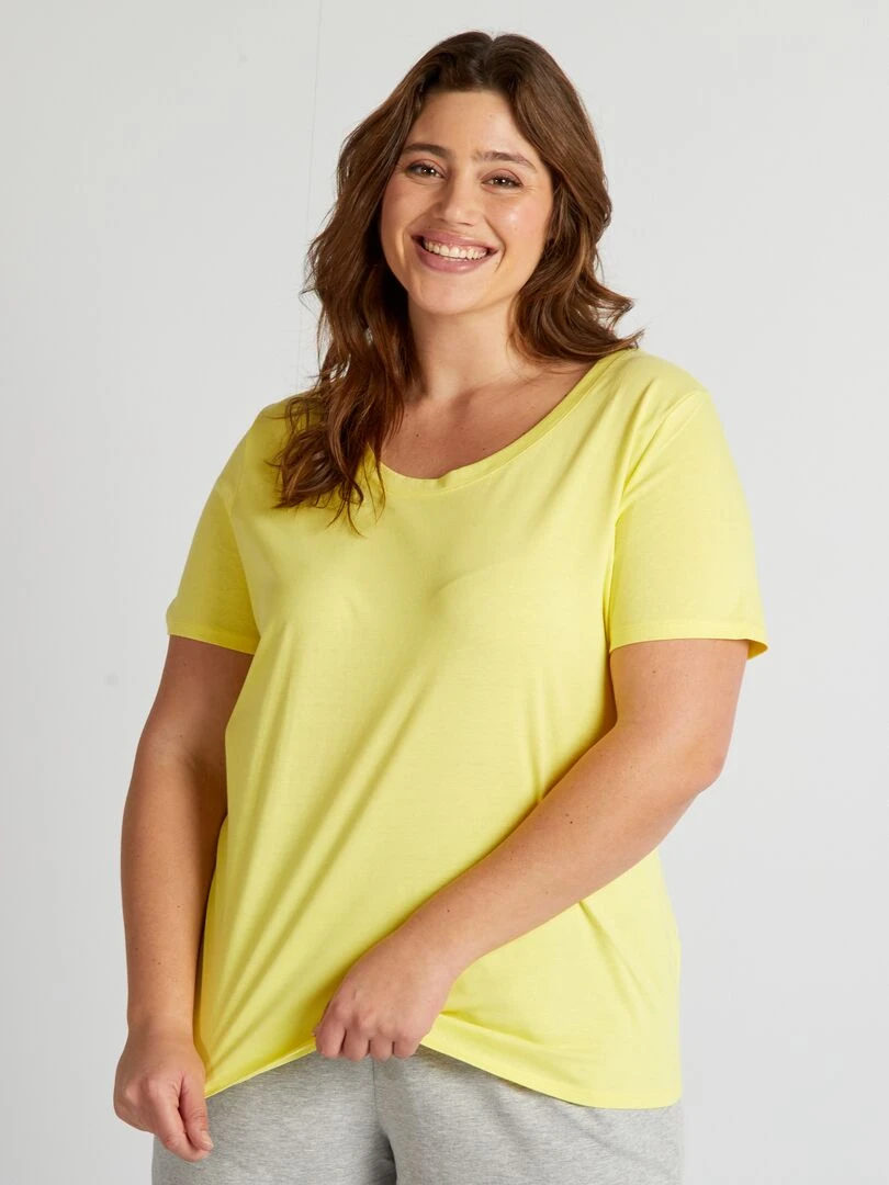 T shirt Uni   Jaune