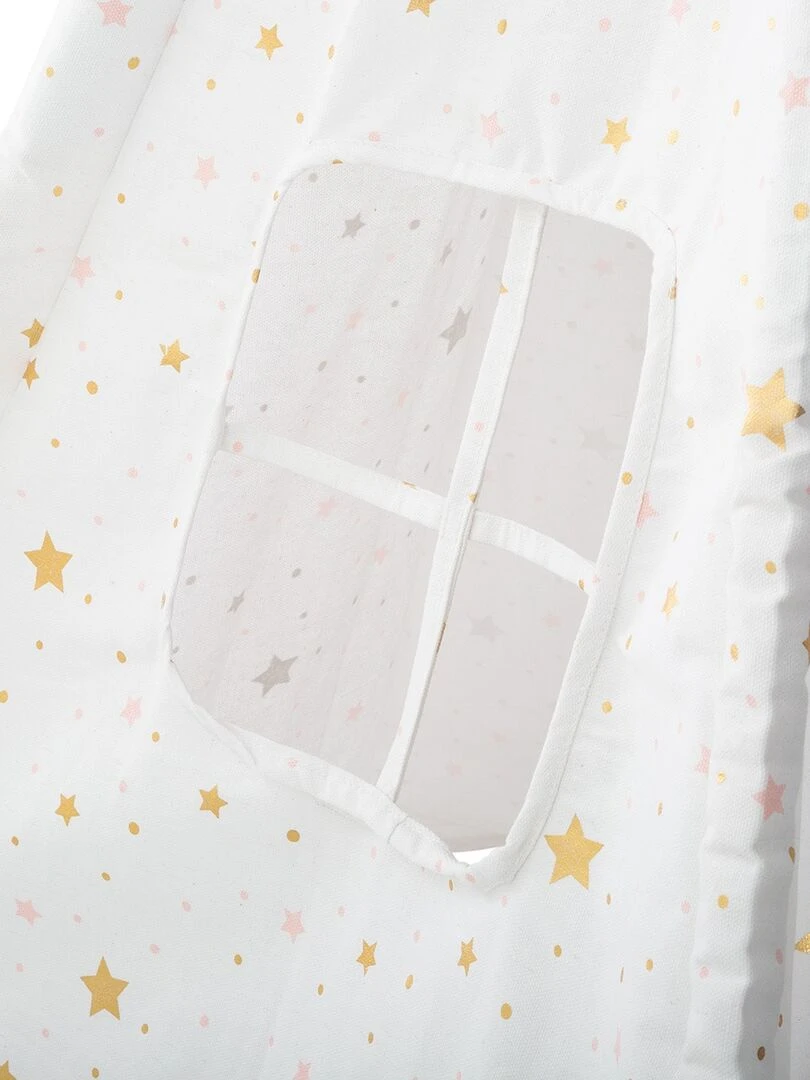 Tipi déco pour enfant h160cm blanc or   Blanc