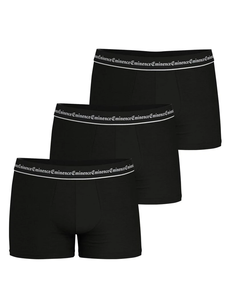 Lot de 3 boxers homme Business Noir