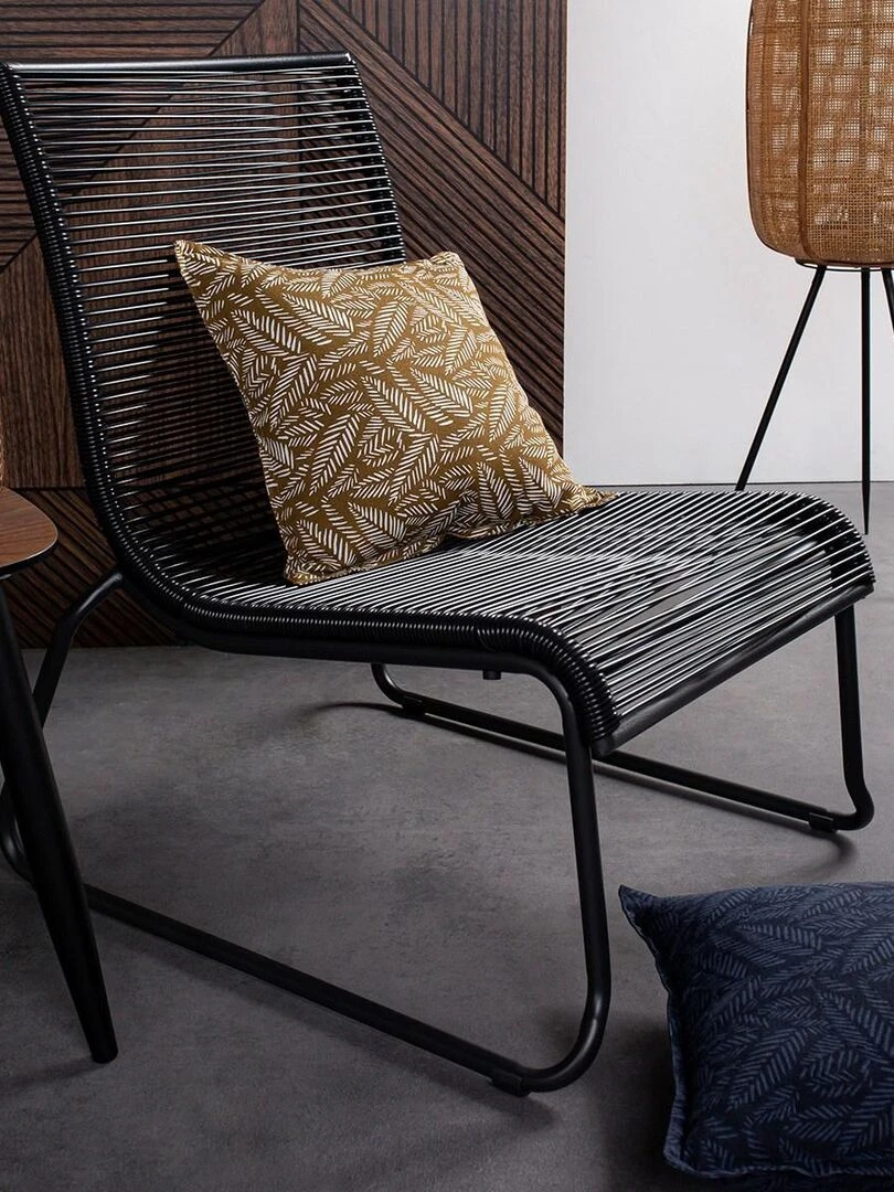 Coussin décoration imprimé 'TERANGA INAYA' 'TODAY' Bronze