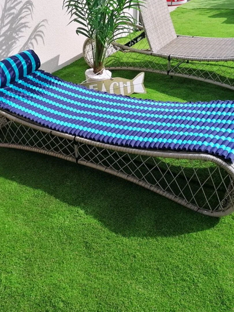 Matelas de plage Bahia Turquoise 60x180 Bleu