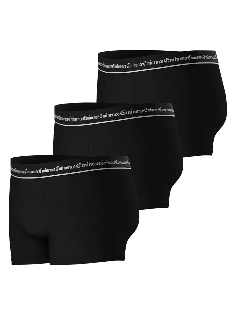 Lot de 3 boxers homme Business   Noir