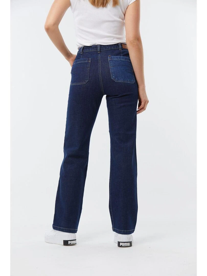 Lee Cooper Pantalon femme coton flare JACKA Bleu