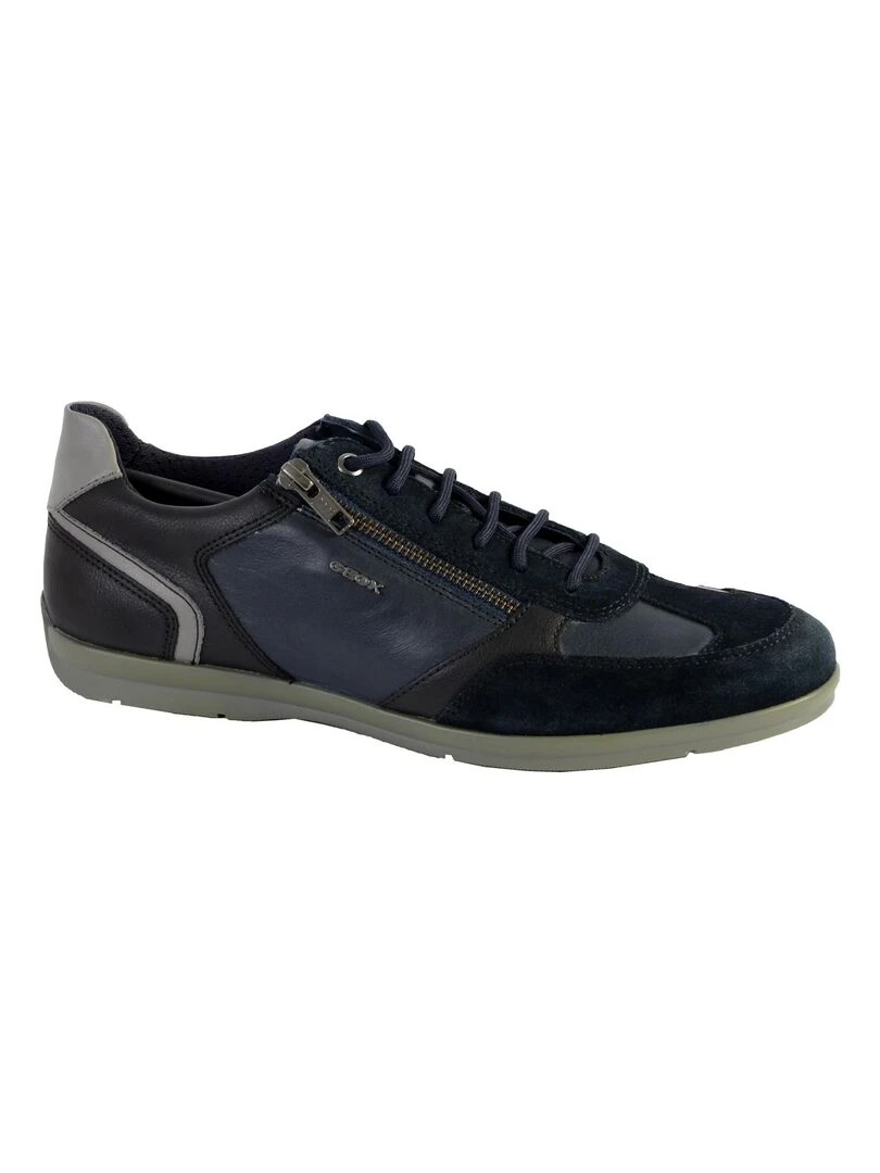Basket Geox U Adrien C Suede Bleu