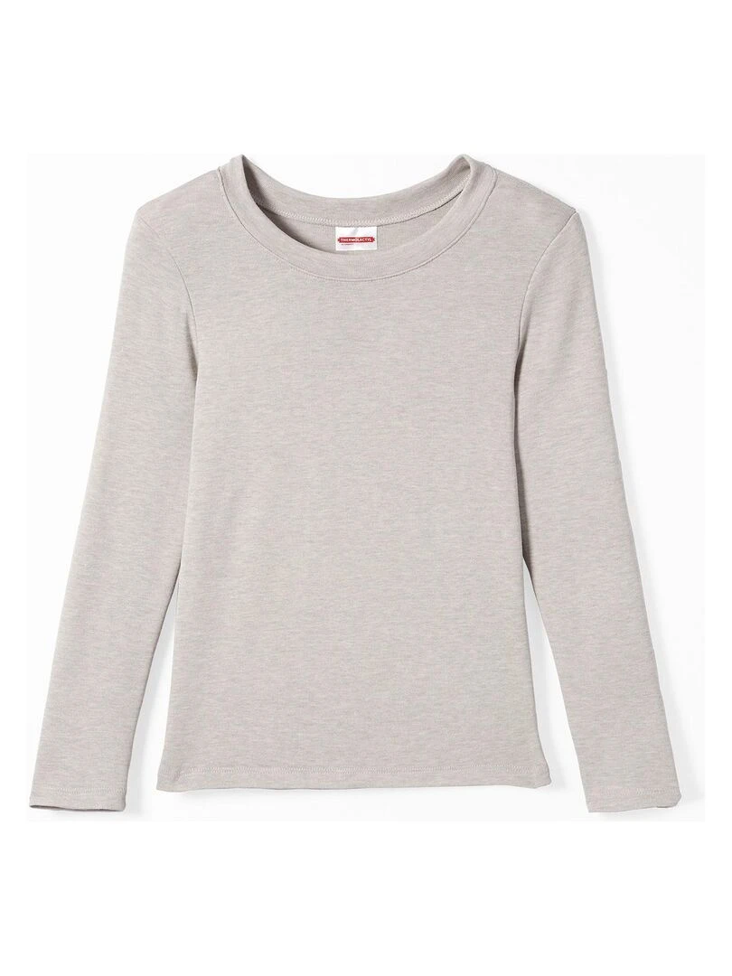 T shirt col rond Thermolactyl Sensitive Damart Gris chiné